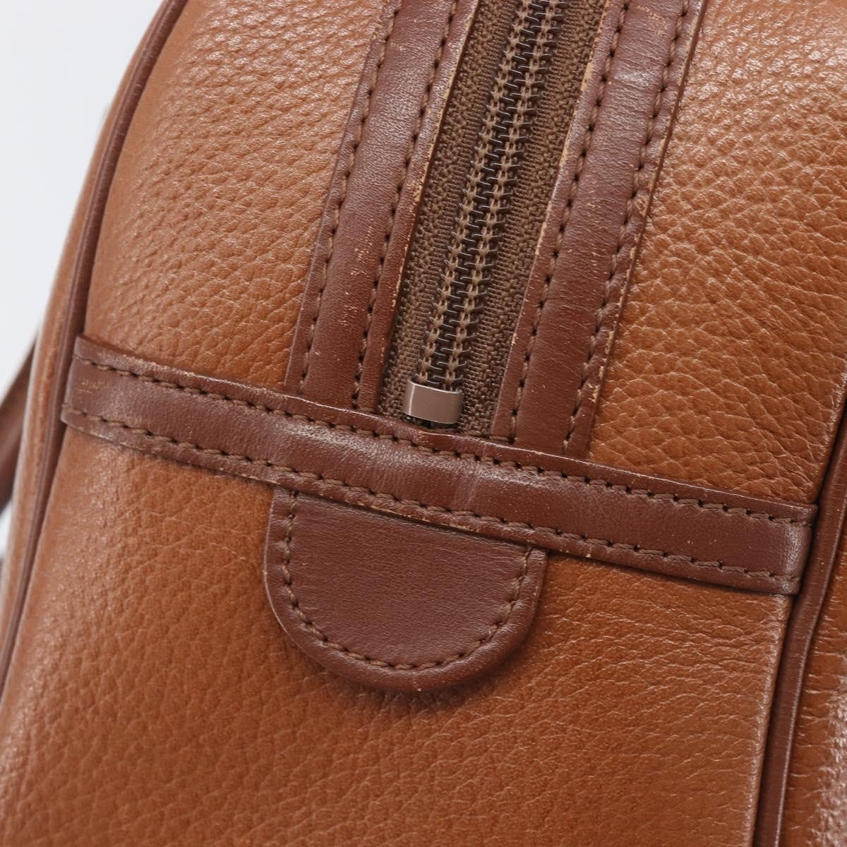 Burberry Vintage Boston Leather, Brown, Leather, Handbag