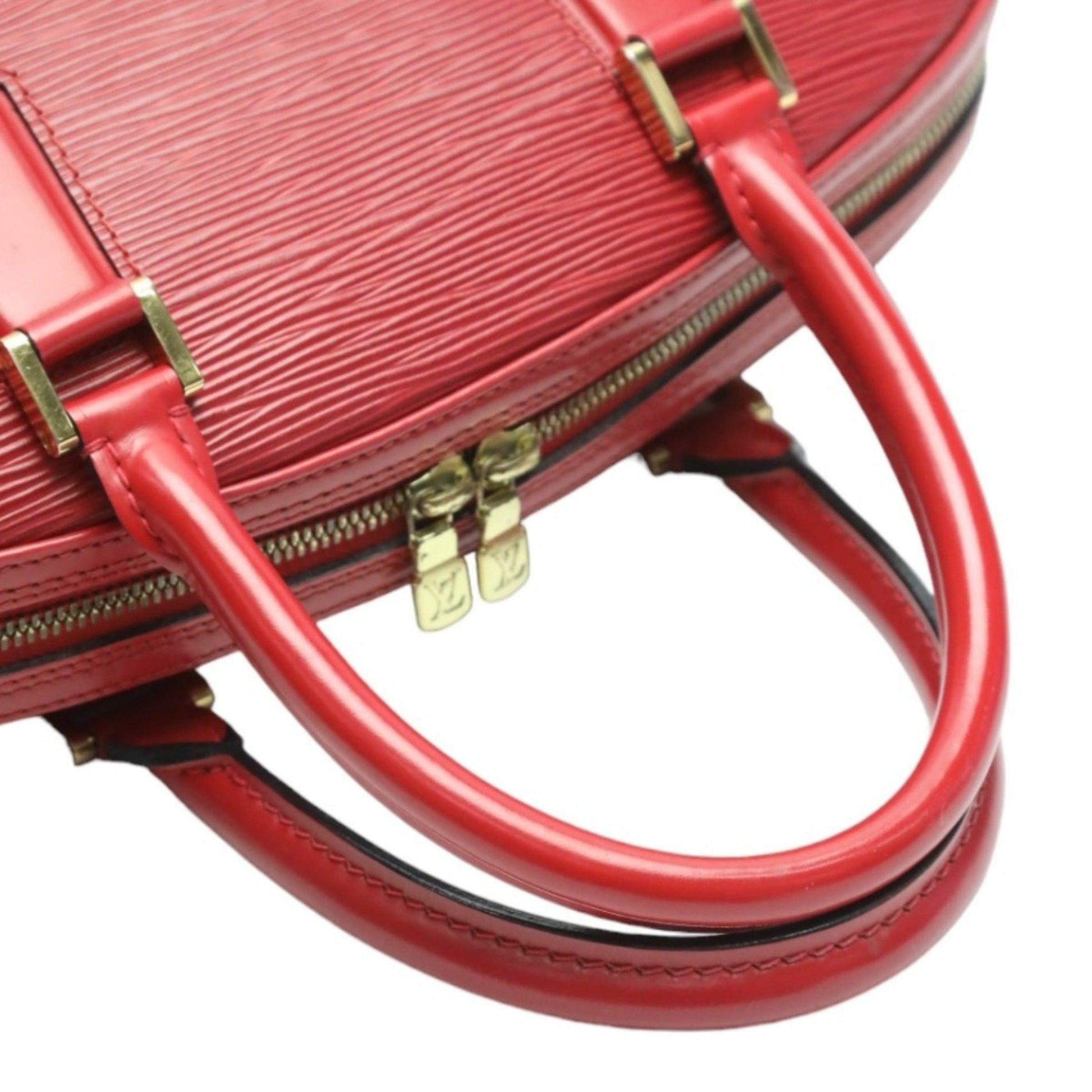 Louis Vuitton Jasmine, Red, Leather, handbag