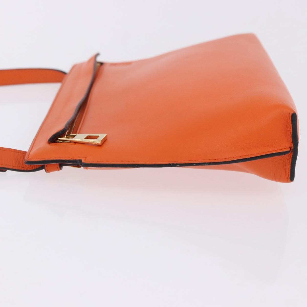 Loewe T Messenger Leather, Orange, Leather, Crossbody Bag