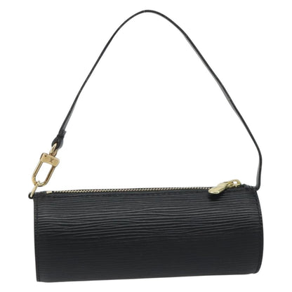 Louis Vuitton Soufflot Pochette Epi Leather, Black, Leather, Clutch