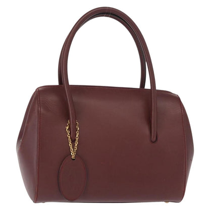 Cartier Must Line Leather, Burgundy, Leather, Handbag