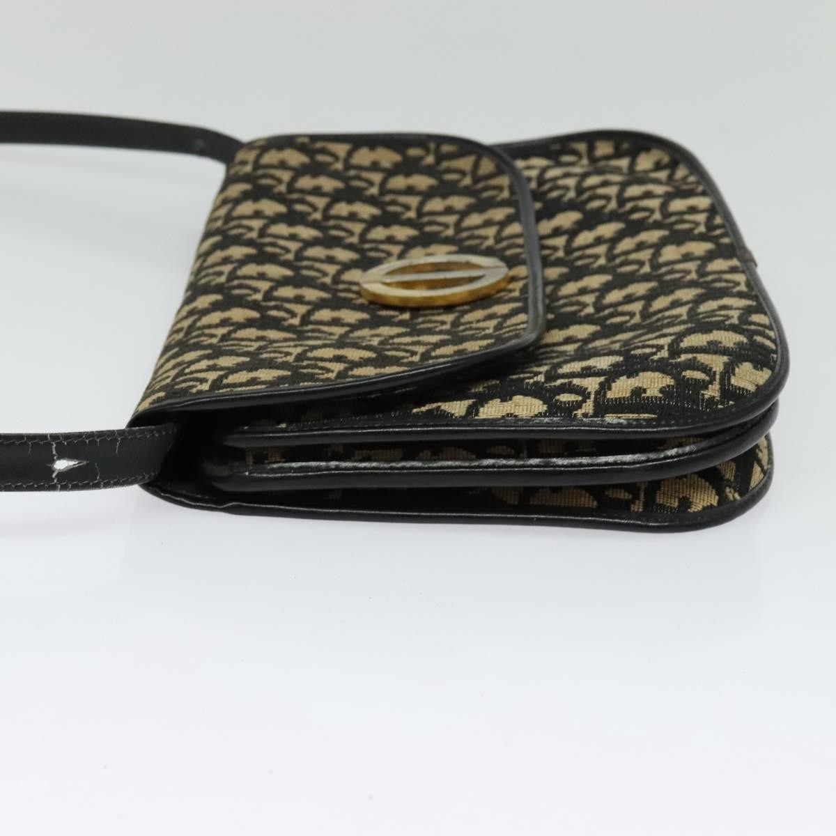 Christian Dior Trotter shoulder Canvas, Navy, Canvas, Handbag