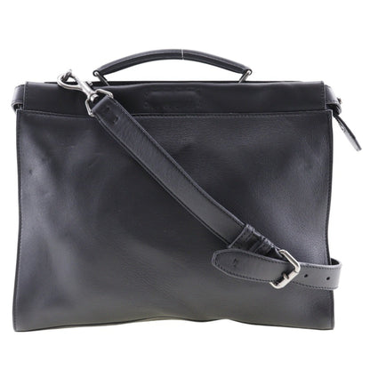 Fendi Peekaboo, Black, Leather, shoulder