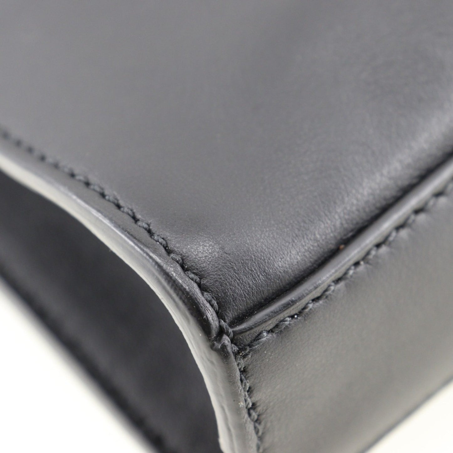 Fendi Peekaboo, Black, Leather, shoulder