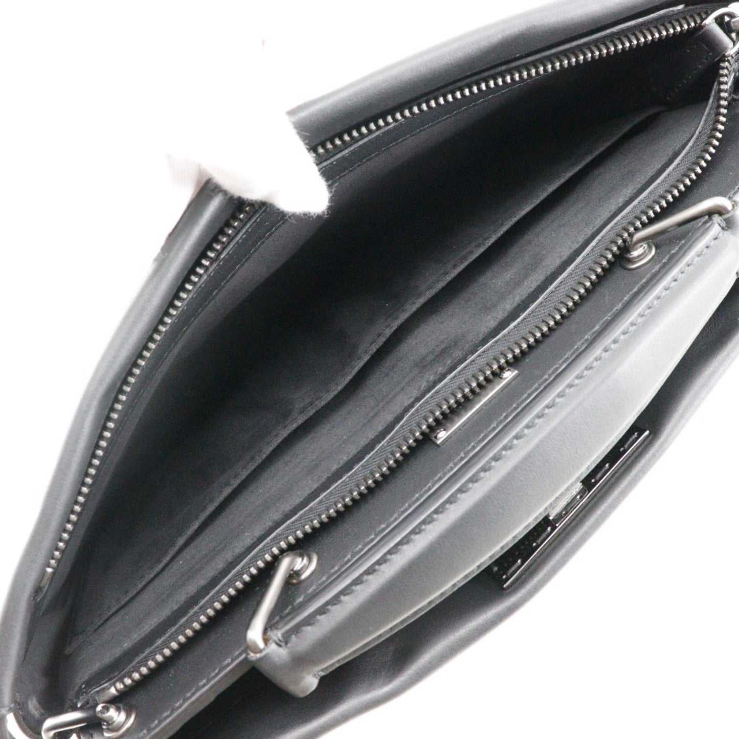Fendi Peekaboo, Black, Leather, shoulder
