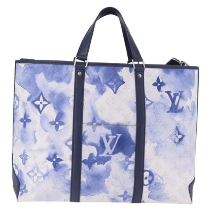 Louis Vuitton New Limited Edition Monogram Watercolor Canvas, Blue, Canvas, Tote Bag