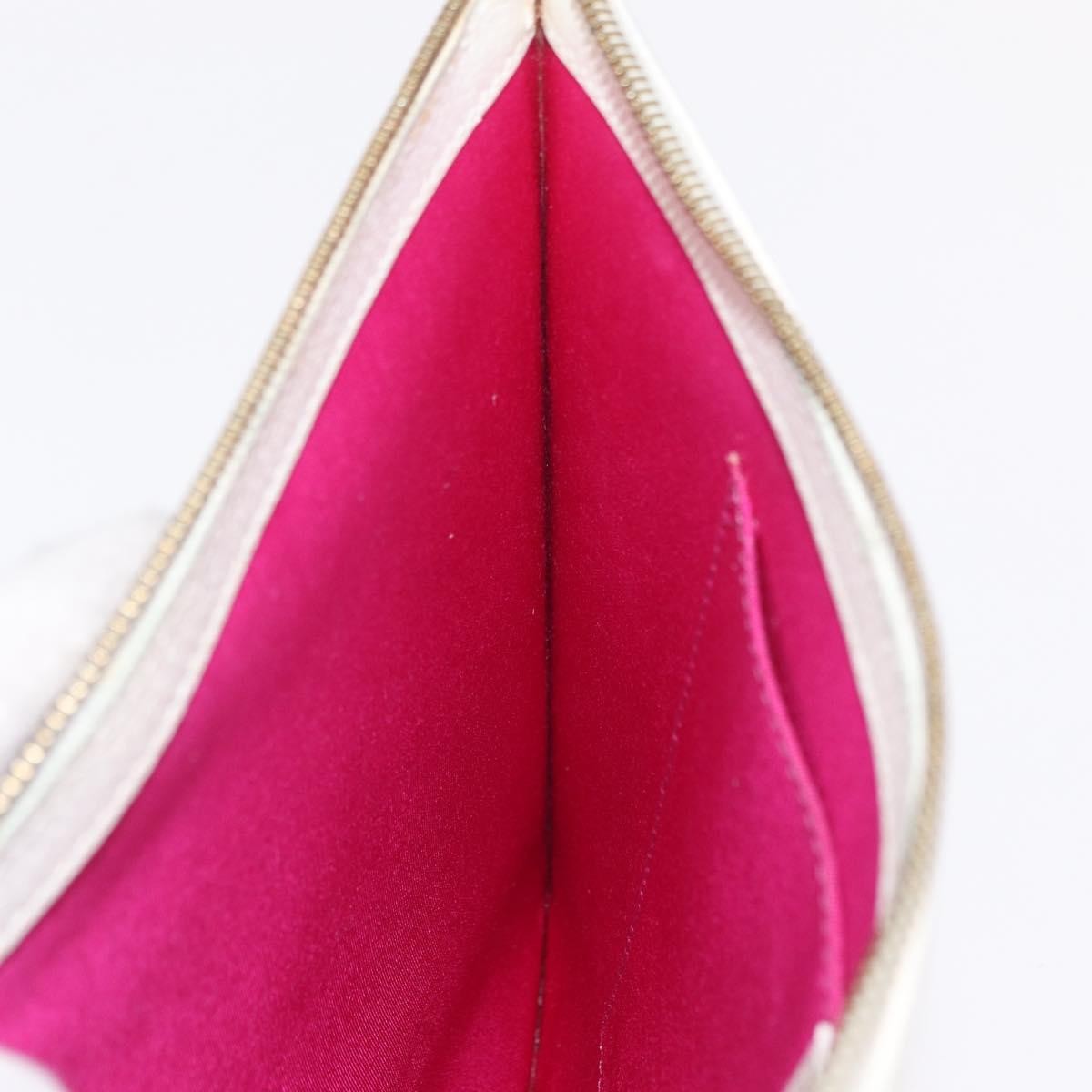Celine Clutch Leather, White, Leather, Clutch