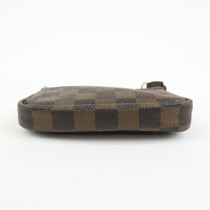 Louis Vuitton Pochette Accessoires Damier, Brown, Canvas, Clutch