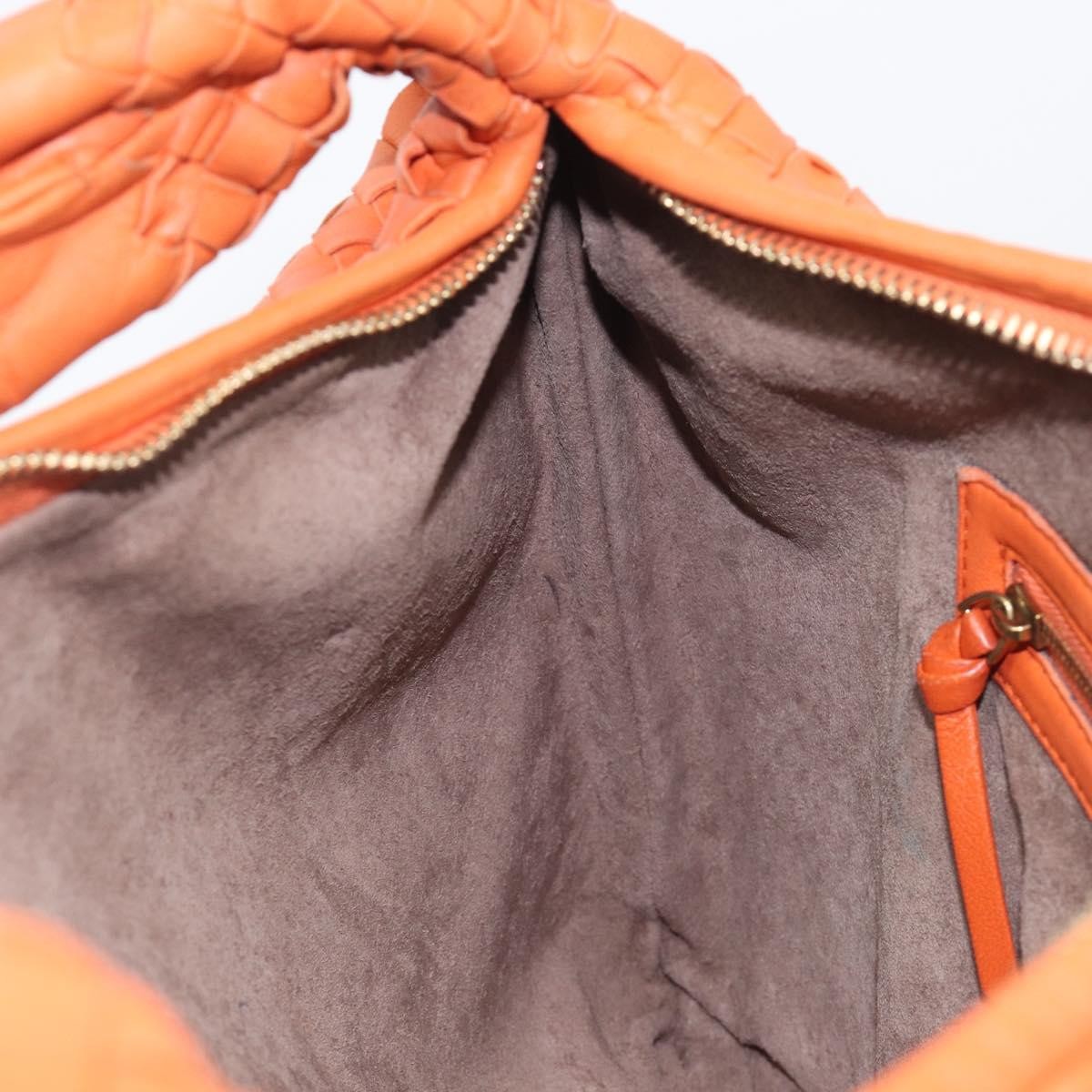 Bottega Veneta Veneta Hobo Intrecciato Nappa, Orange, Leather, Shoulder Bag