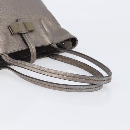 Salvatore Ferragamo Vala tote Leather, Silver, Leather, Tote Bag