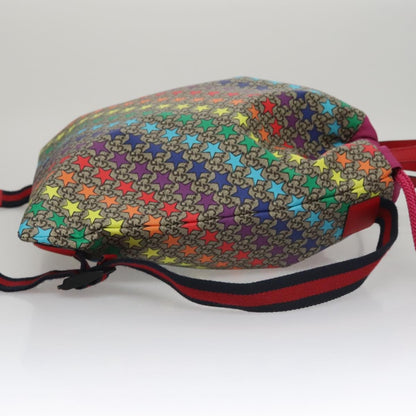 Gucci Children's Drawstring Printed GG Coated Canvas, Multicolour, Canvas, Backpack