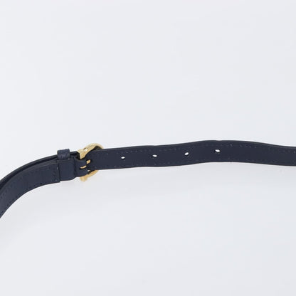 Salvatore Ferragamo Vintage Gancini Top Handle Leather, Navy, Leather, Handbag