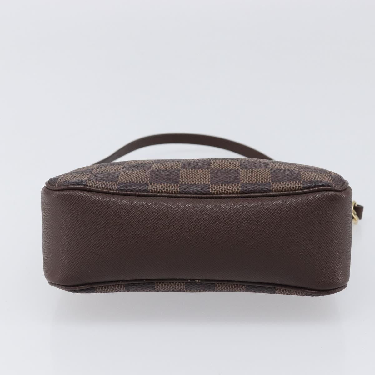 Louis Vuitton Trousse Make Up Damier, Brown, Canvas, Clutch