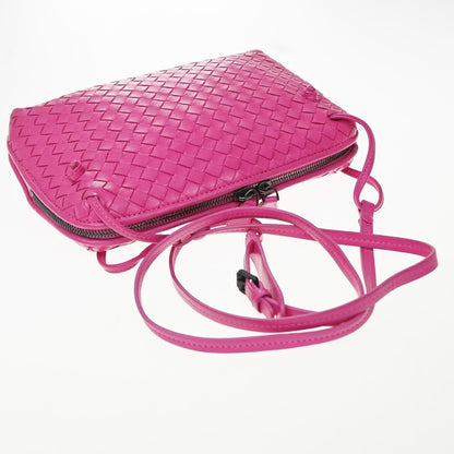 Bottega Veneta Nodini Intrecciato Nappa, Pink, Leather, Crossbody Bag