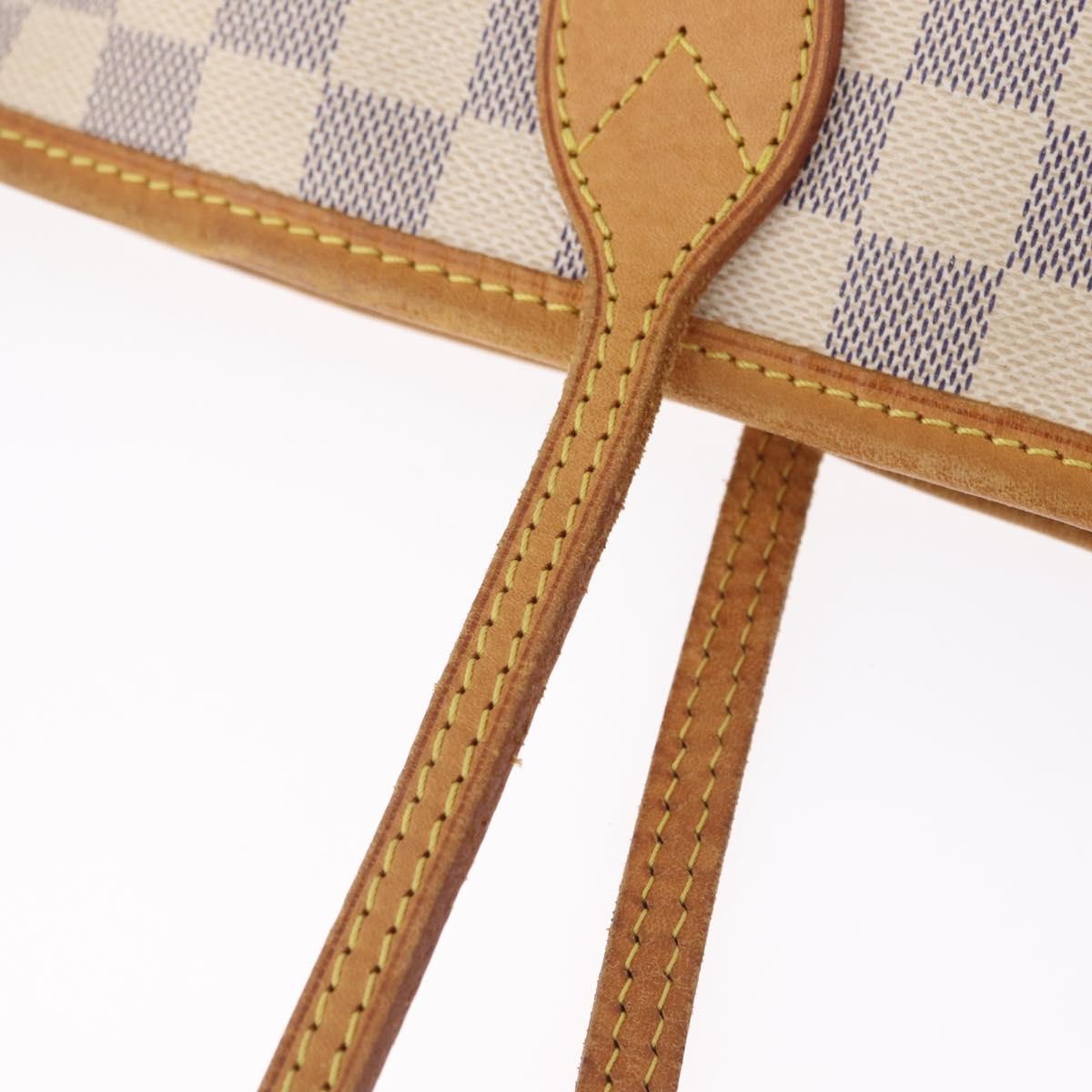 Louis Vuitton Neverfull Damier, White, Canvas, Tote Bag