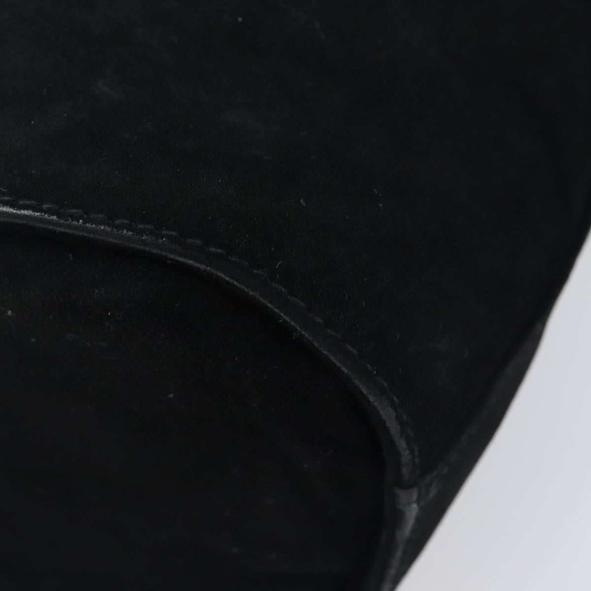 Salvatore Ferragamo Vala Suede, Black, Suede, Shoulder Bag
