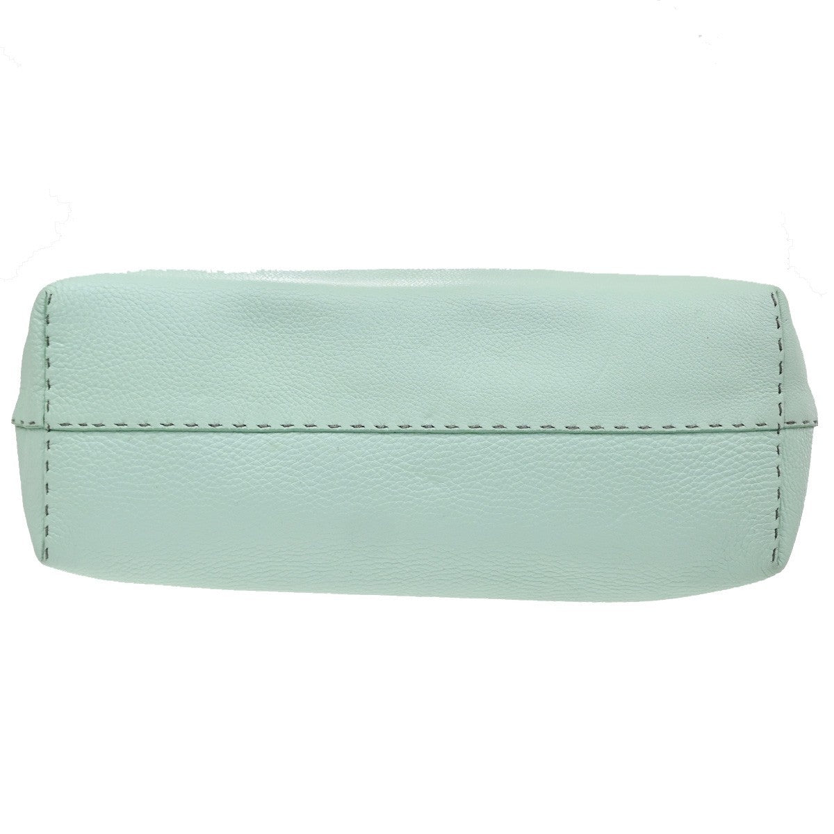 Fendi Roll Selleria Leather, Green, Leather, Tote Bag