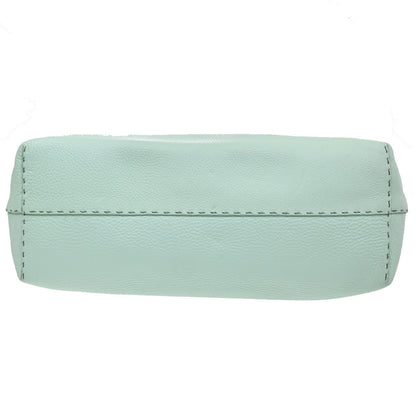 Fendi Roll Selleria Leather, Green, Leather, Tote Bag