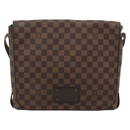 Louis Vuitton Brooklyn Damier Ebene, Brown, Canvas, Shoulder Bag