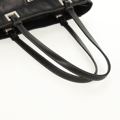 Prada Nappa Acciaio Tote bag, BLACK, LEATHER, Tote bag