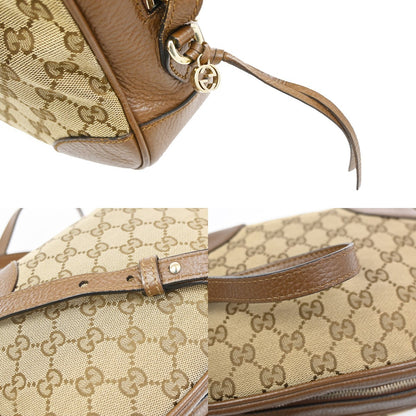 Gucci Bree Disco GG Canvas with Leather, Brown, Canvas, Crossbody Bag