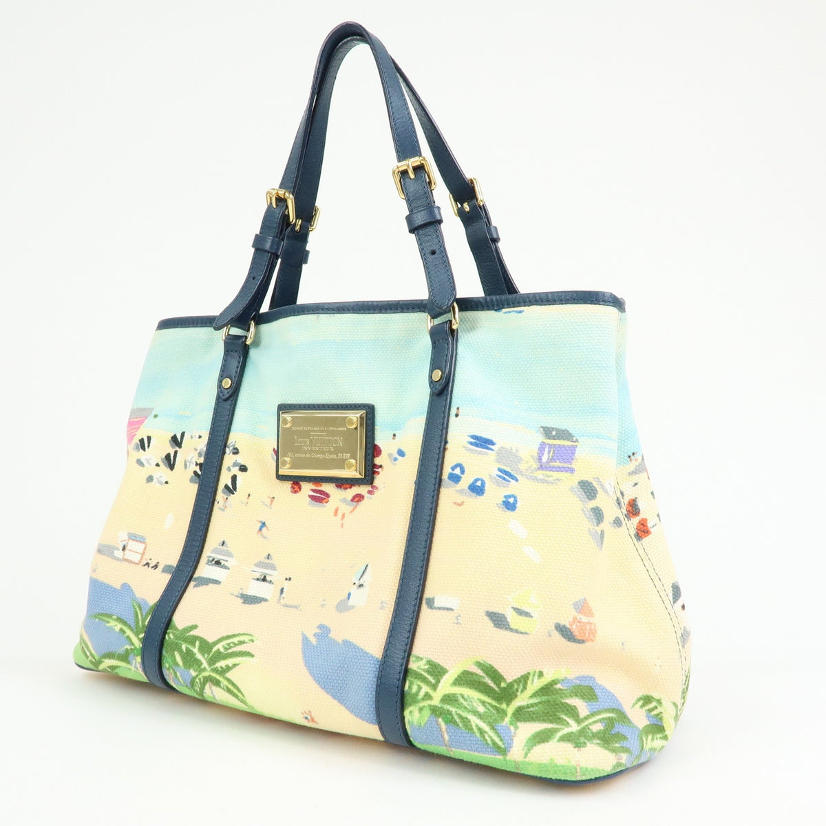 Louis Vuitton Ailleurs Cabas Limited Edition Printed Canvas, Multicolour, Canvas, Tote Bag