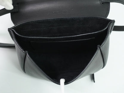 Saint Laurent Kaia Leather, Black, Leather, Shoulder Bag