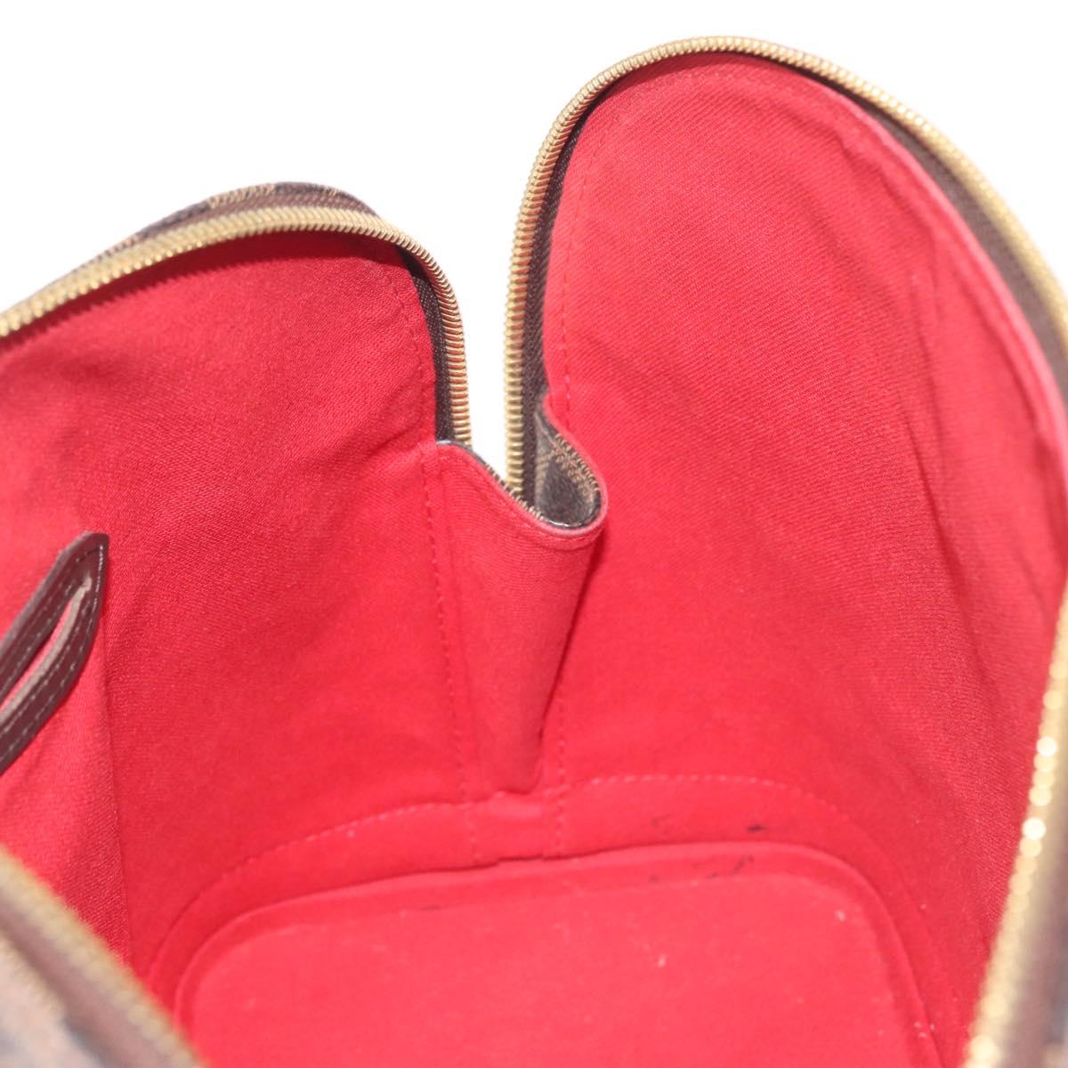 Louis Vuitton Alma Handbag Damier, BROWN, CANVAS, Handbag