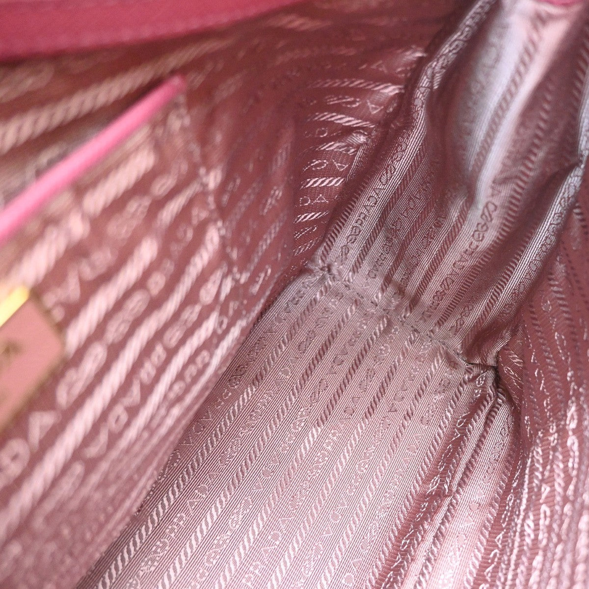 Prada Double Zip Lux Convertible Saffiano Leather, Pink, Leather, Tote Bag