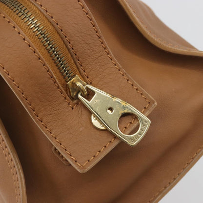 Celine Vintage Leather, Brown, Leather, Handbag