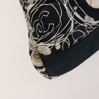 Chanel Kaleidoscope Chain Quilted Printed Satin, Black, Silk, Tote Bag