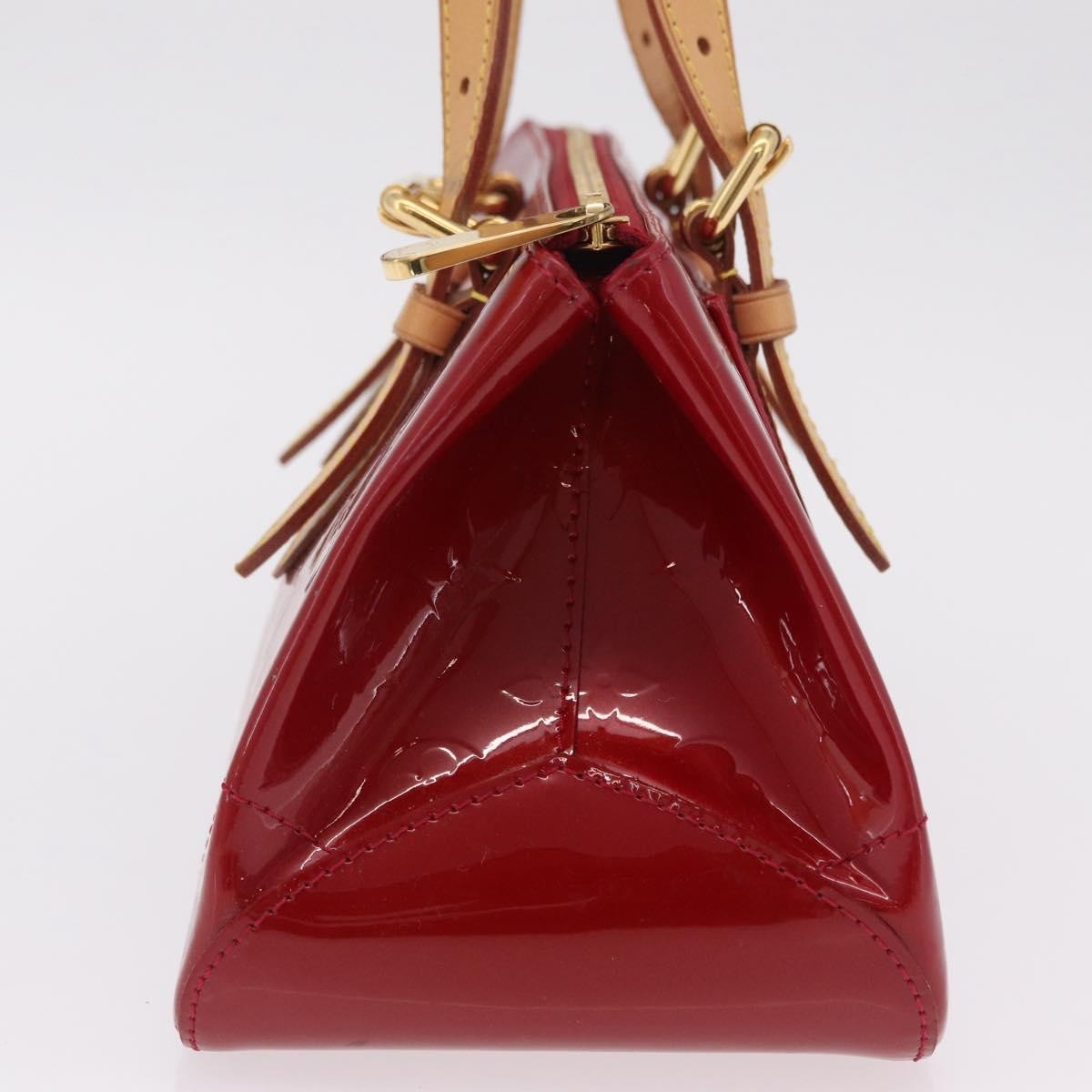 Louis Vuitton Rosewood Avenue Monogram Vernis, Red, Patent Leather, Handbag