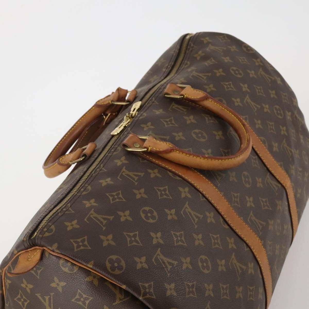 Louis Vuitton Keepall Monogram Canvas, Brown, Canvas, Travel Bag