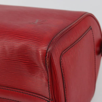 Louis Vuitton Speedy Epi, Red, Leather, Handbag