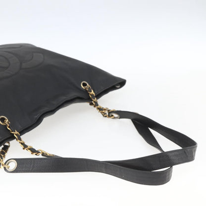 Chanel Grand Shopping Tote Quilted Calfskin, BLACK, LEATHER, Shoulder bag