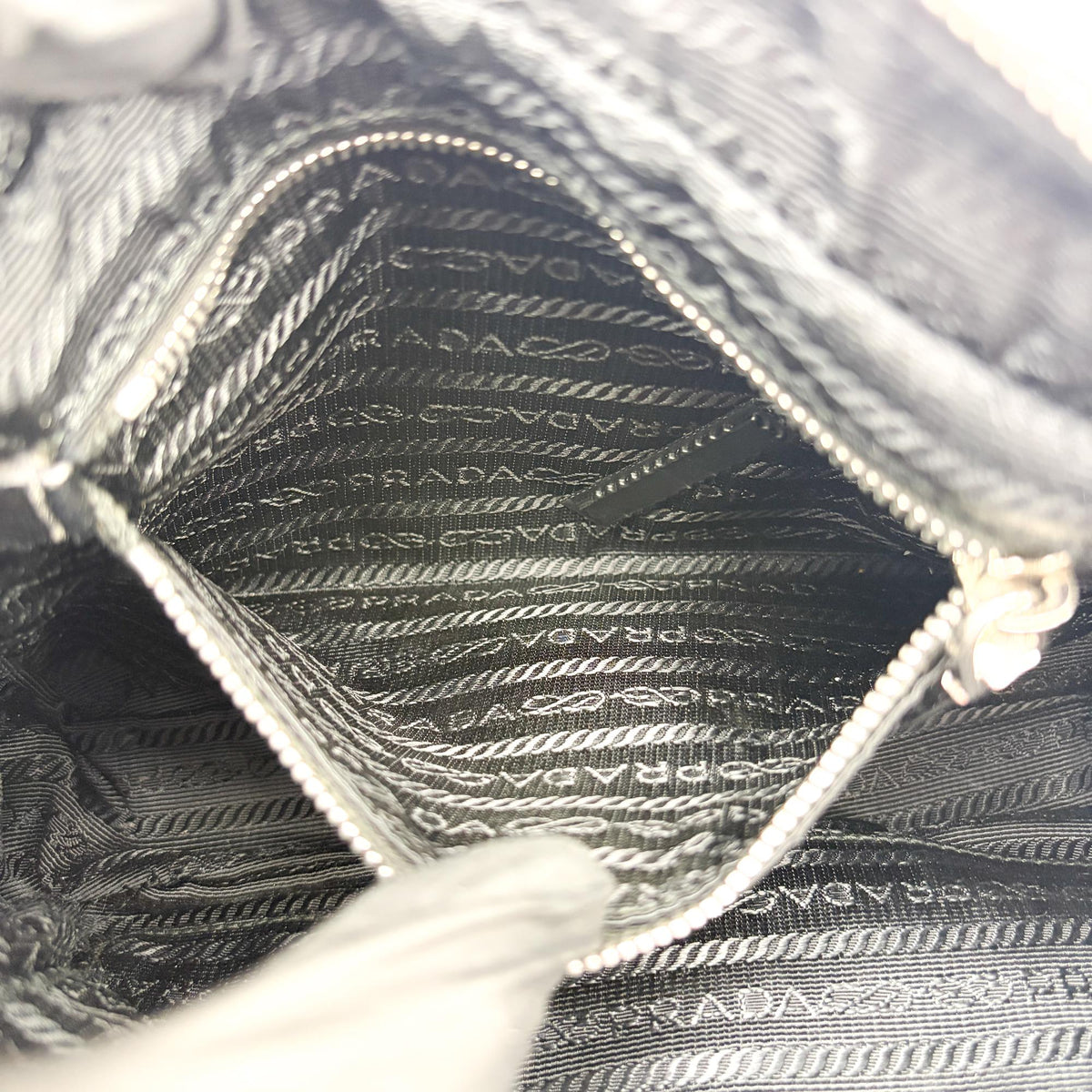 Prada Convertible Quilted Tessuto, Black, Nylon, Shoulder Bag