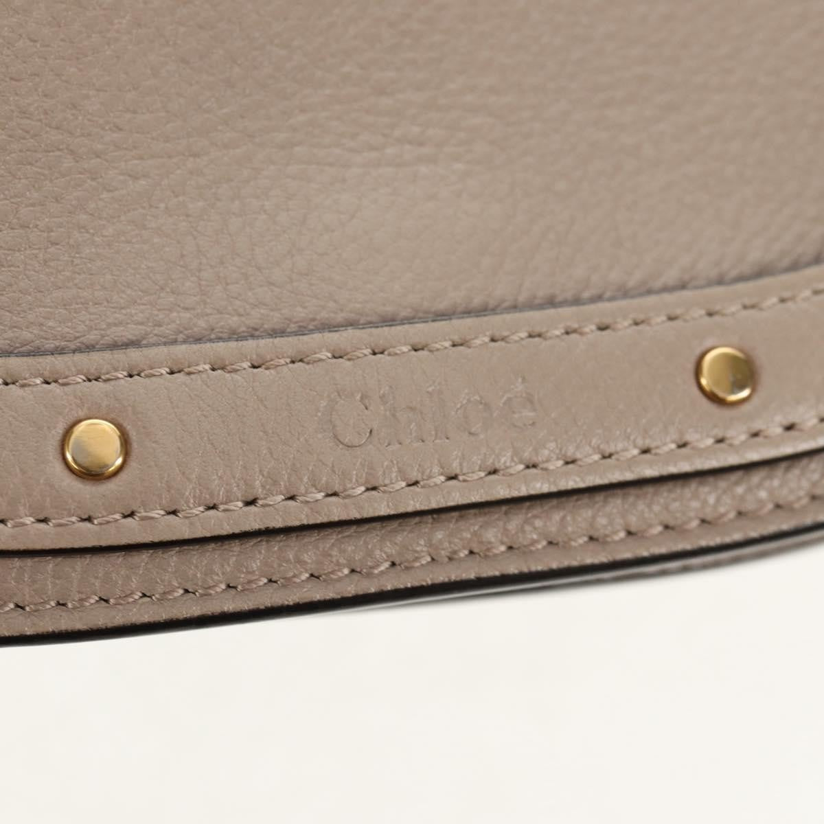 Chloe Nile Leather, Beige, Leather, Shoulder Bag