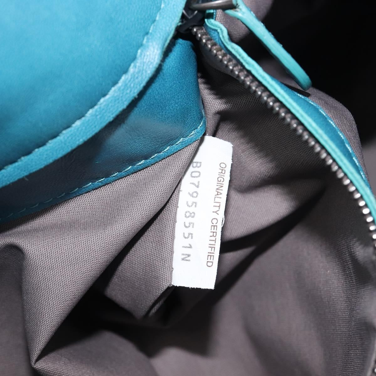 Bottega Veneta Adjustable Flap Intrecciato Nappa, Blue, Leather, Shoulder Bag