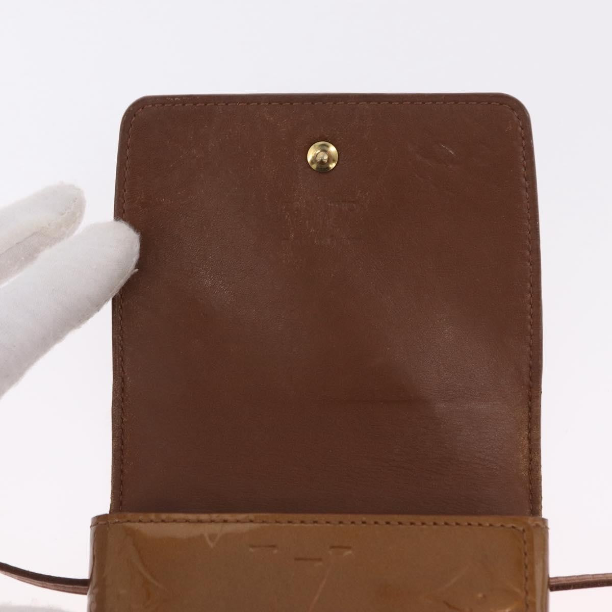 Louis Vuitton Walker Monogram Vernis, Brown, Patent Leather, Wallet