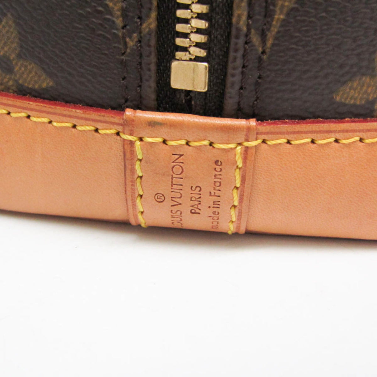Louis Vuitton Alma Monogram Canvas, Brown, Canvas, Handbag