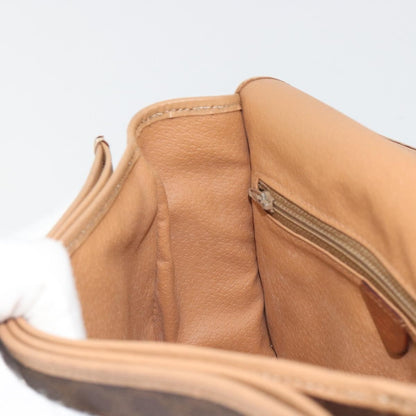 Celine Macadam Canvas, Brown, Canvas, Shoulder Bag