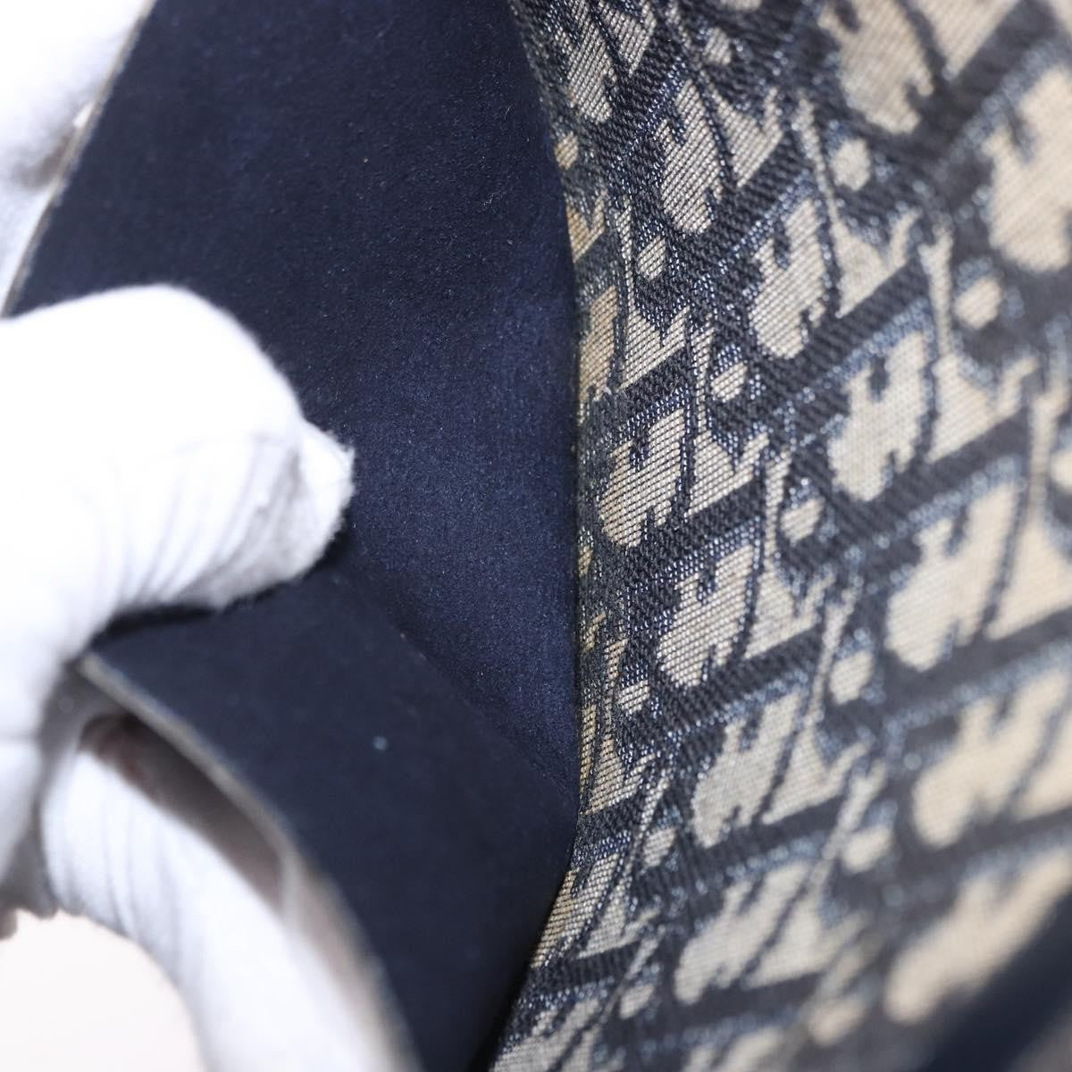 Christian Dior Trotter shoulder Canvas, Navy, Canvas, Handbag