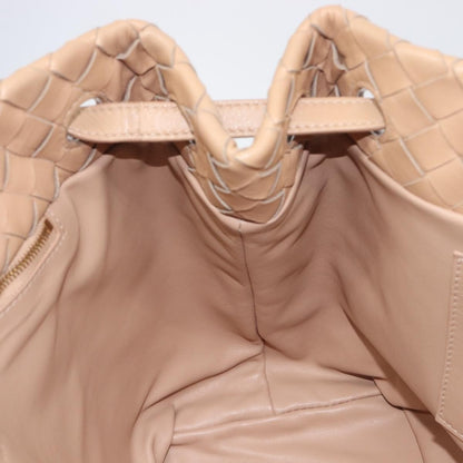 Bottega Veneta Garda Intrecciato Nappa, Beige, Leather, Handbag