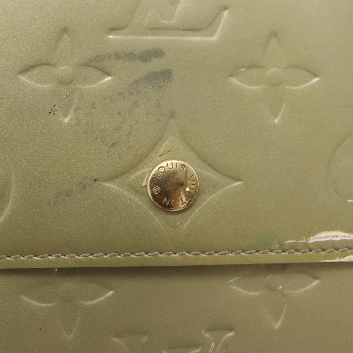 Louis Vuitton Walker Monogram Vernis, Gray, Patent Leather, Wallet