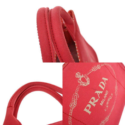 Prada Canapa Canvas, Red, Canvas, Tote Bag