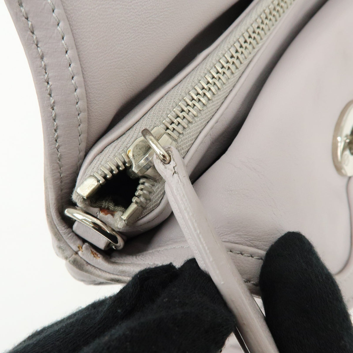 Christian Dior Granville Satchel Cannage Quilt Leather, Purple, Leather, Handbag
