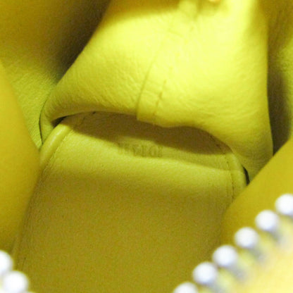 Loewe Elephant Coin Purse Leather, Yellow, Leather, Clutch