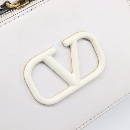 Valentino Garavani VSling Leather, White, Leather, Shoulder Bag