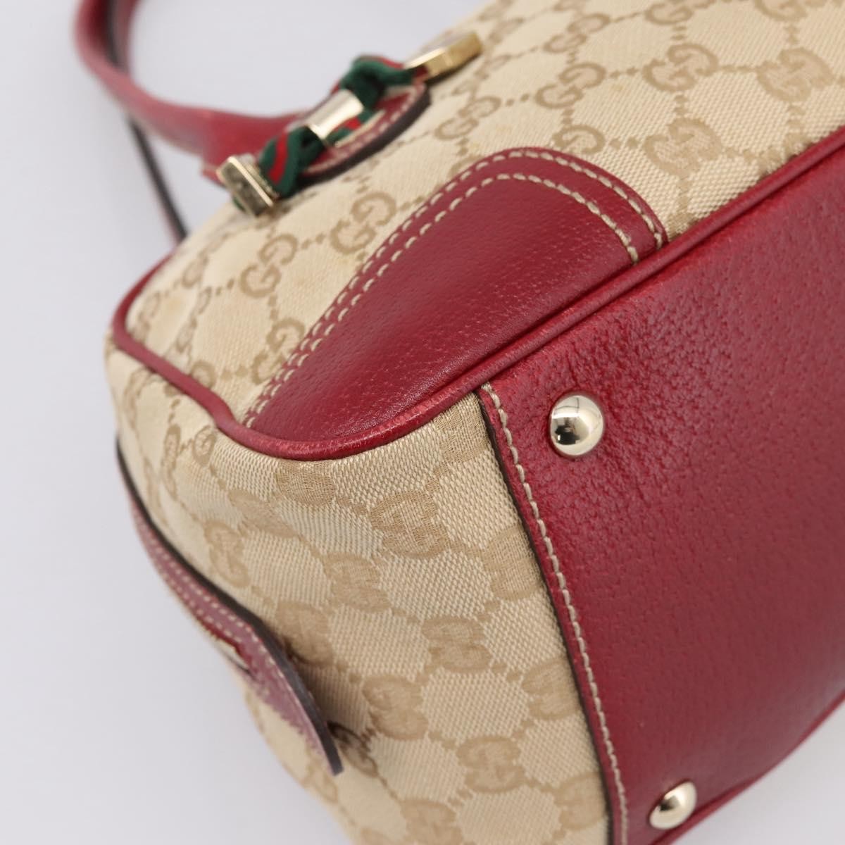 Gucci Princy Boston GG Canvas, Beige, Canvas, Handbag