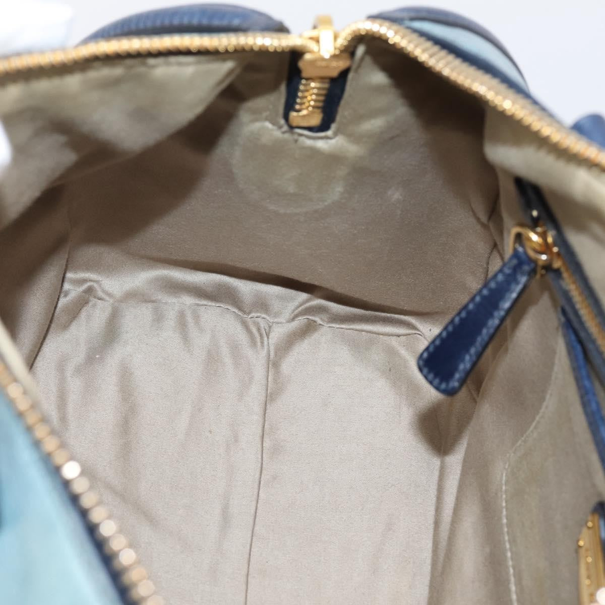 Miu Miu Beau Top Handle Leather, Navy, Leather, Handbag